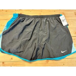 Nike Gray and Blue Athletic Shorts